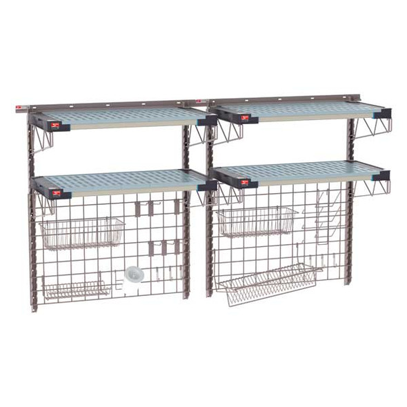 Metro SW-1872K4-45-SINK SmartWall 72" x 18" Wall Shelving Wide Sink Kit, 4-Shelf