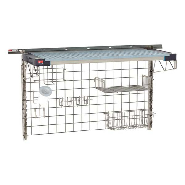 Metro SW-1848S4-30-PREP SmartWall Life 48" x 18" Wall Shelving Food Prep Kit