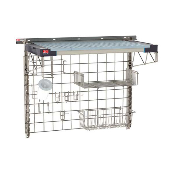 Metro SW-1836S4-30-PREP SmartWall Life 36" x 18" Wall Shelving Food Prep Kit