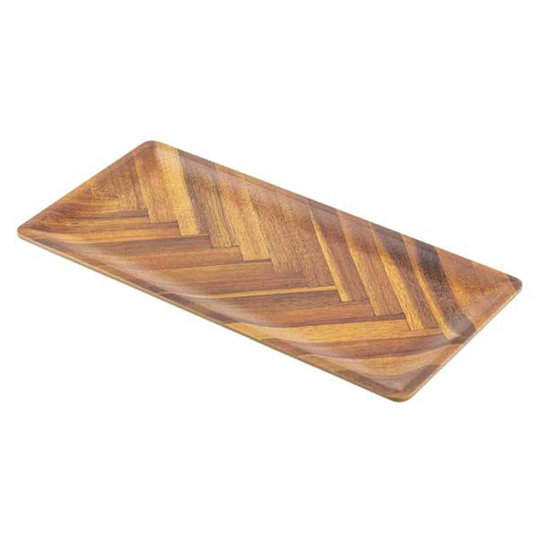 Tablecraft 12921 Aeris Collection 13-3/4" x 6-1/2" Serving Plate, Melamine