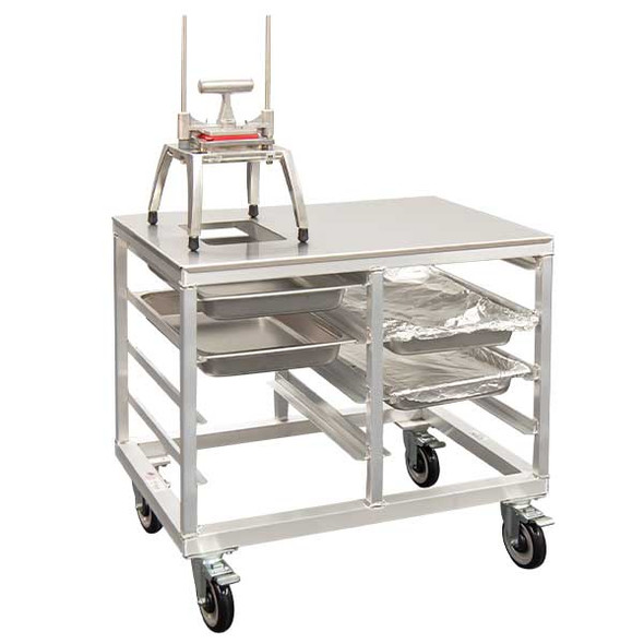 New Age 54380 Chop & Drop Mobile Prep Table & Chopper Station