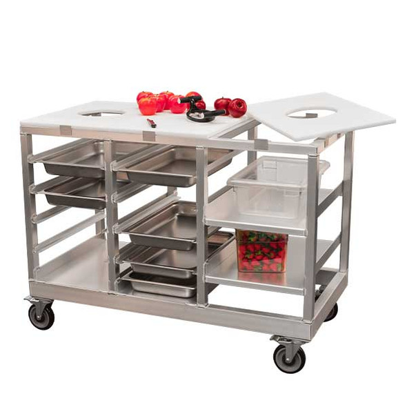 New Age 53857 Cut & Collect Mobile Prep Table & Chop Station