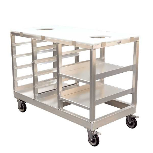 New Age 53857 Cut & Collect Mobile Prep Table & Chop Station