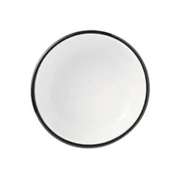 Libbey 114309 Porcelana Linea 10.5 oz. Bowl, Porcelain, Black Band