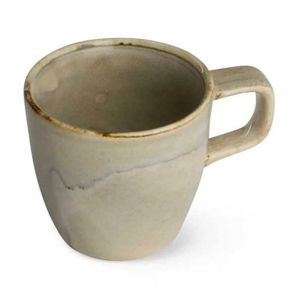 Bon Chef 2300051P Harbour Tavola 4 oz. Espresso Cup, Porcelain, Reactive Gray