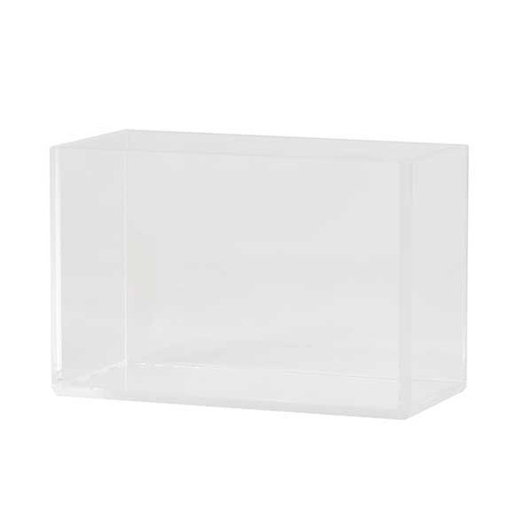 Cal-Mil 22312-4-12 Modular 6" x 3" x 4"H Box, Acrylic, Clear