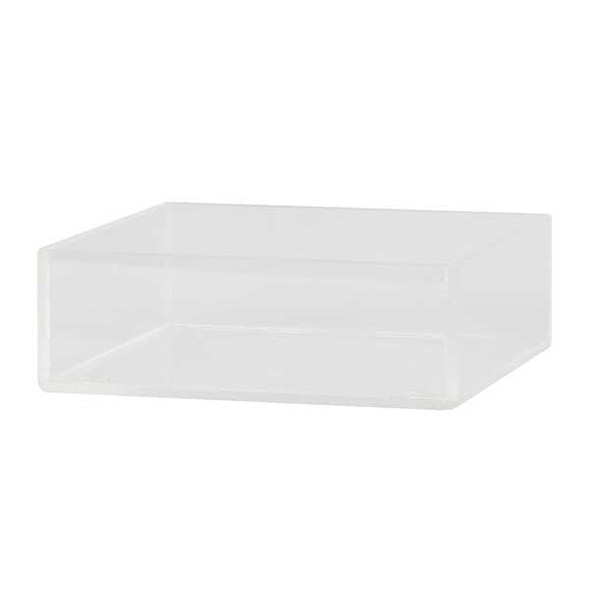Cal-Mil 22313-2-12 Modular 6" x 6" x 2"H Box, Acrylic, Clear