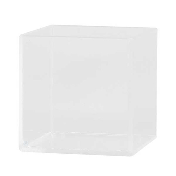 Cal-Mil 22313-6-12 Modular 6" x 6" x 6"H Box, Acrylic, Clear