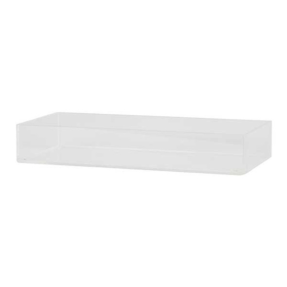 Cal-Mil 22315-2-12 Modular 6" x 12" x 2"H Box, Acrylic, Clear