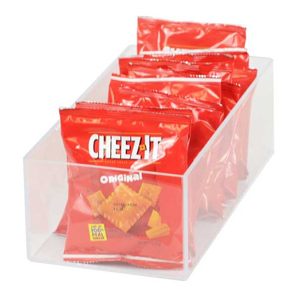 Cal-Mil 22315-4-12 Modular 6" x 12" x 4"H Box, Acrylic, Clear