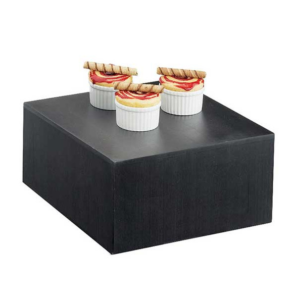 Cal-Mil 432-6-96 Midnight Collection 12" x 12" x 6"H Bamboo Display Riser, Black