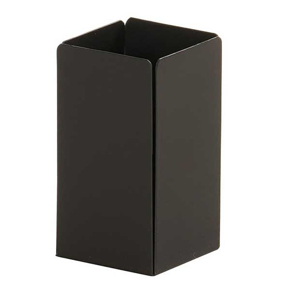 Cal-Mil 23828-13 Onyx Collection 2-1/4 x 4"H Condiment Holder, Metal, Black