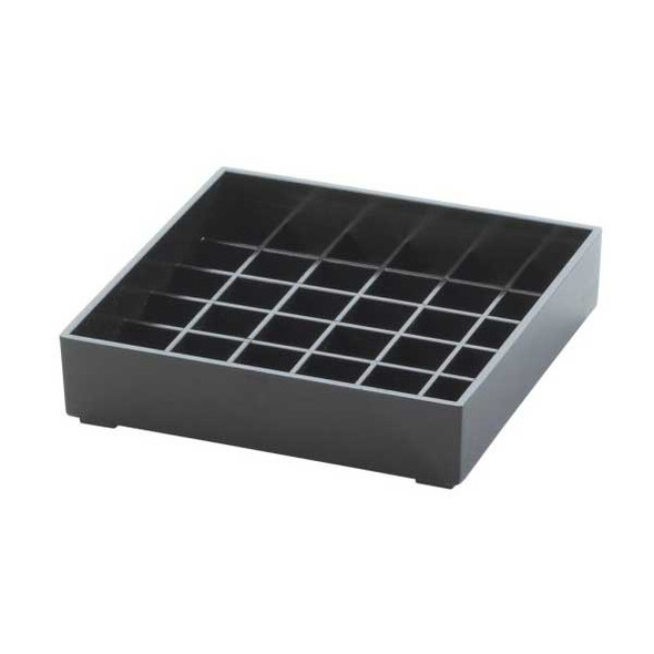 Cal-Mil 681-4-13 Classic 4" Square Drip Tray, Plastic, Black
