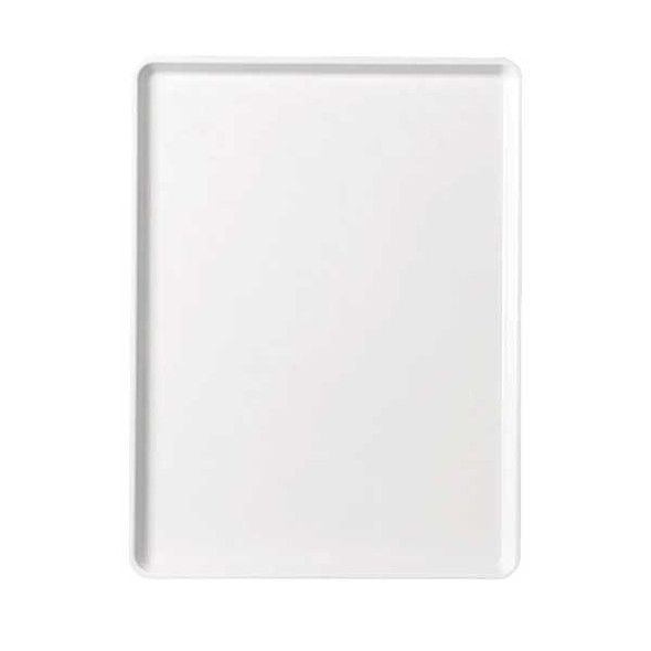 Cambro 1216D148 16" x 12" Dietary Tray, Fiberglass, White