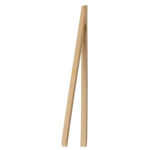 HIC 4042 12" Kitchen Toast Tongs, Bamboo