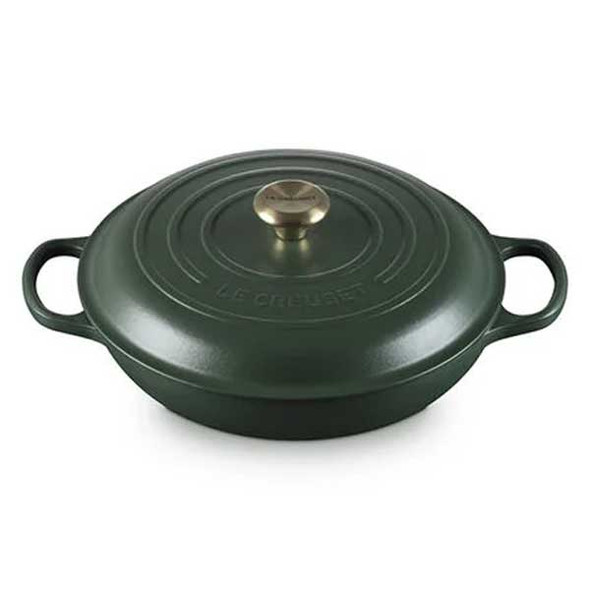 Le Creuset 21180030098071 Signature 3.5 qt. Braiser, Enameled Cast Iron, Foret