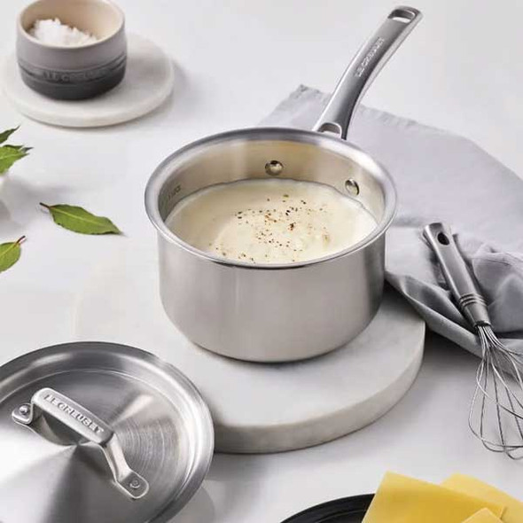 Le Creuset 53085016001001 Essential 2 qt. Sauce Pan, Stainless Steel