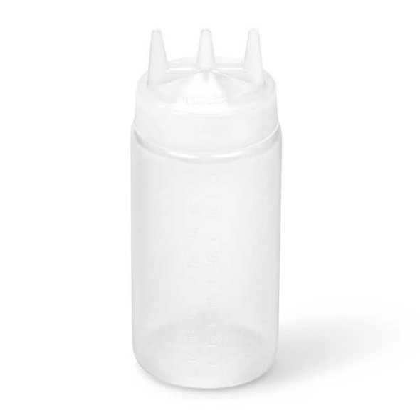 Vollrath 3316-13 Traex 16 oz. Tri Tip Squeeze Bottle, Plastic
