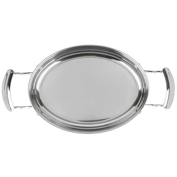 Vollrath 49420 Miramar 1.7 qt. Au Gratins Pan, Oval, Stainless Steel