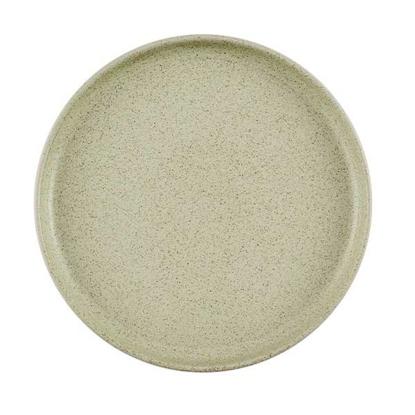 Churchill SESG26EP1 Emerge 10-1/4" Walled Plate, Stoneware, Speckled Green