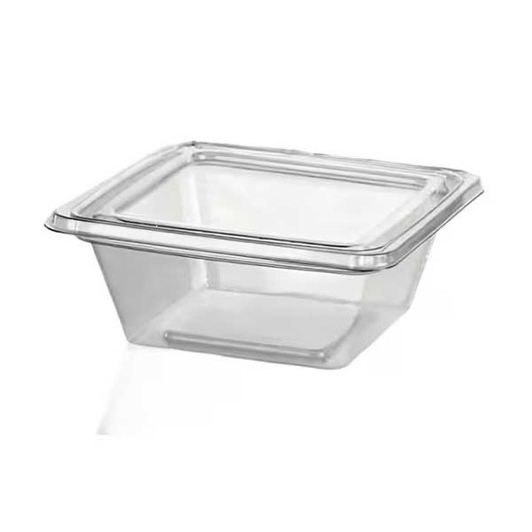 Lacerta T21903 Fresh N' Sealed 8 oz. Deli Container, Hinged, PET, Clear - 280/Case