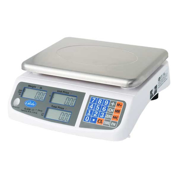 Globe GLS30 30 lb. Digital Price Computing Scale, Legal for Trade, 115V