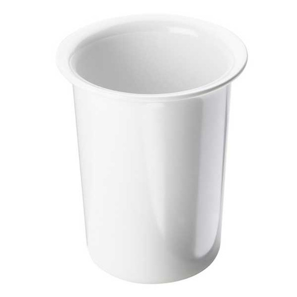 Cal-Mil 1017-15 4-1/2" x 5-1/2"H Cutlery Cylinder, Melamine, White