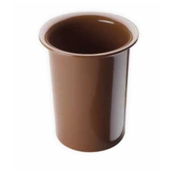 Cal-Mil 1017-62 4-1/2" x 5-1/2"H Cutlery Cylinder, Melamine, Terra Cotta