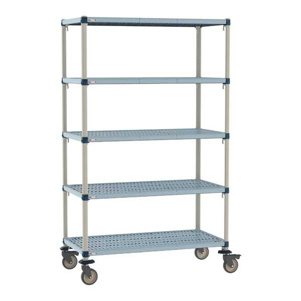 Metro MQ-2436G-80-M5 MetroMax Q 36" x 24" x 80"H 5-Tier Mobile Shelving Unit