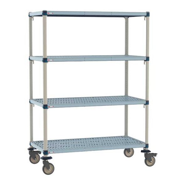 Metro MQ-2448G-68-M4 MetroMax Q 48" x 24" x 68"H 4-Tier Mobile Shelving Unit
