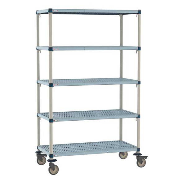 Metro MQ-2448G-80-M5 MetroMax Q 48" x 24" x 80"H 5-Tier Mobile Shelving Unit
