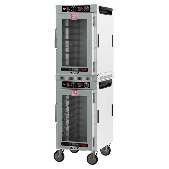 Metro HBCN16-AC-M HotBlox 16-Pan Dual-Cavity Insulated Holding Cabinet, Clear Door, 120V