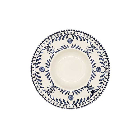 Cardinal FQ118 Maria Portugal Terracota Vila Flor 10-1/4" 9 oz. Risotto Plate, Stoneware - 6/Case
