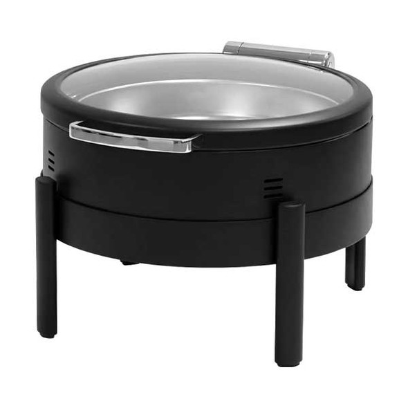 Eastern Tabletop EB15511 Solas 6 qt. Round Waterless Chafer, Matte Black