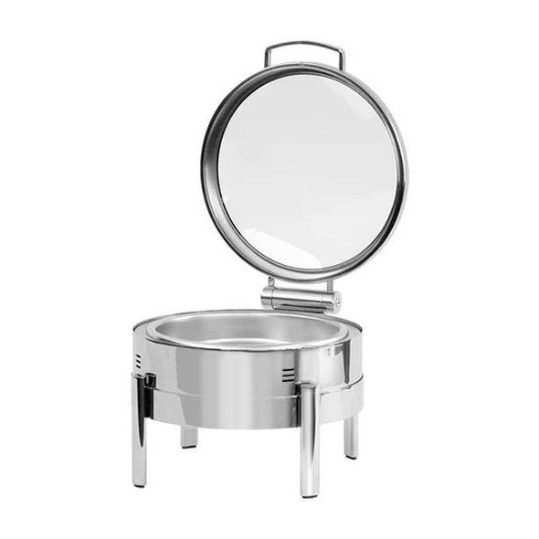 Eastern Tabletop EB15502 Clara 6 qt. Round Waterless Chafer, Polished Stainless Steel