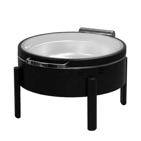 Eastern Tabletop EB15505 Clara 6 qt. Round Waterless Chafer, Matte Black
