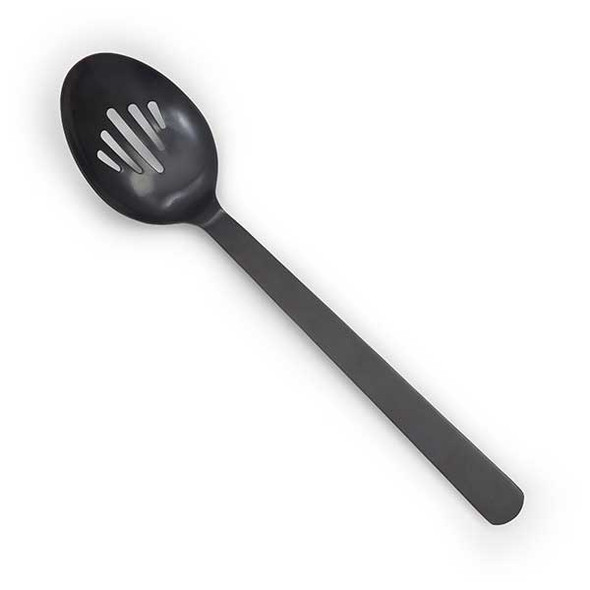 American Metalcraft BLSS Vintage 13-1/4" Solid Spoon, Black
