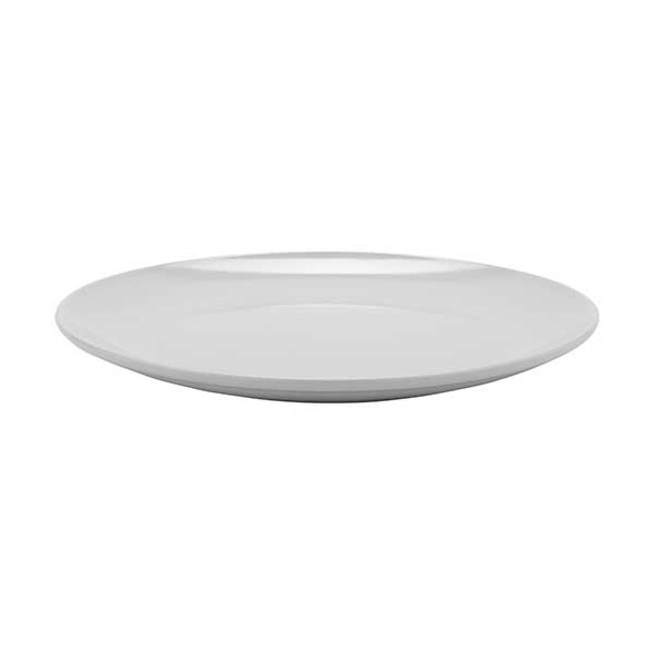 GET CS-6102-W Siciliano Mama Mia 12" Plate, Melamine, White - 12/Case