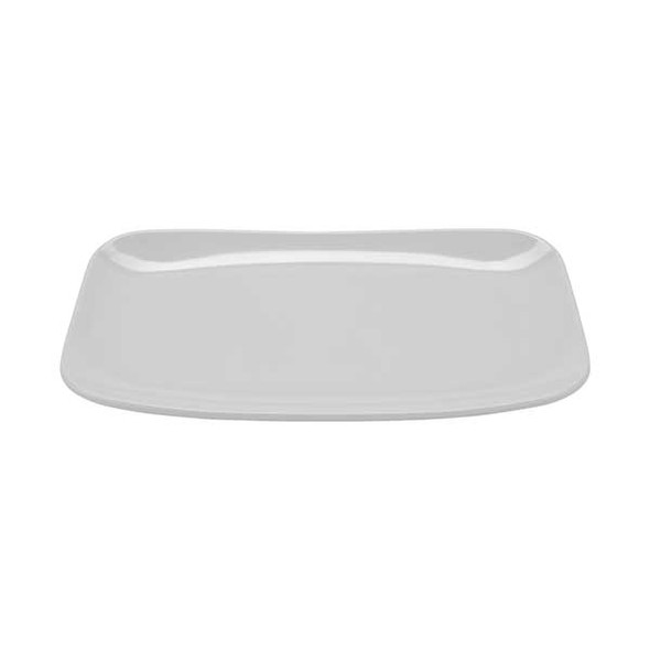GET CS-6103-W Siciliano Mama Mia 11-1/4" x 7" Rectangular Platter, Melamine, White - 12/Case
