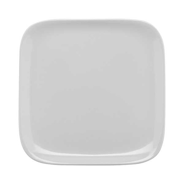 GET CS-6115-W Siciliano 5" Square Coupe Plate, Melamine, White - 48/Case