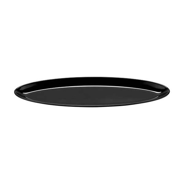 GET ML-252-BK Siciliano 16" x 5" Oval Platter, Melamine, Black