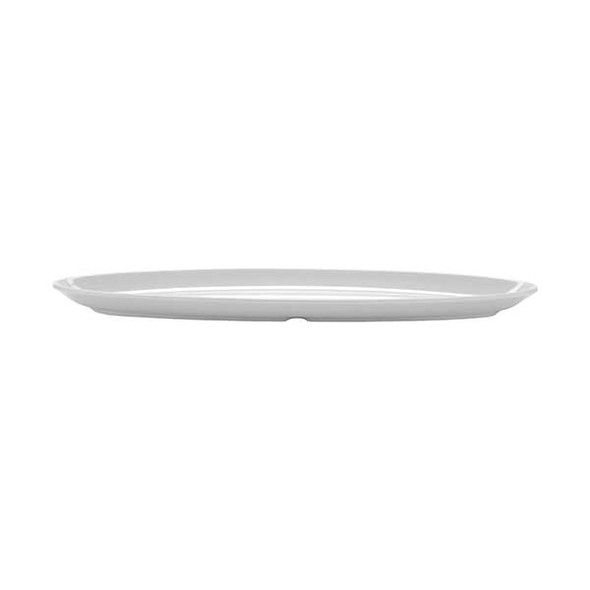 GET ML-252-W Siciliano 16" x 5" Oval Platter, Melamine, White