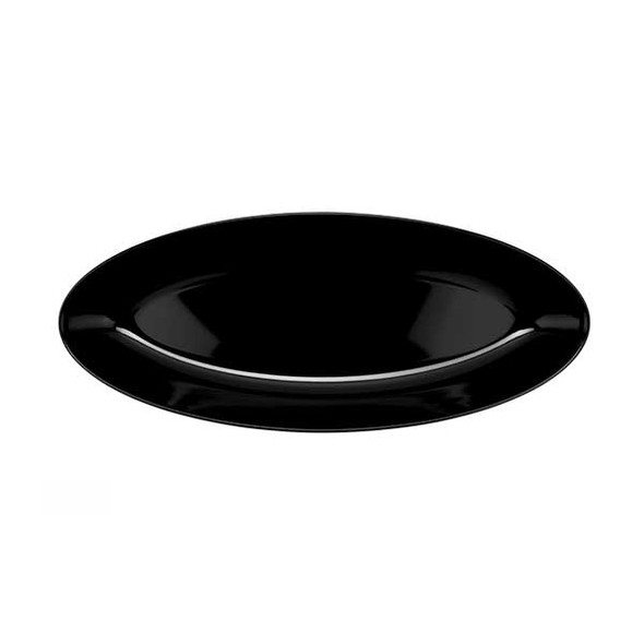 GET ML-256-BK Siciliano 30" x 11-3/4" Deep Oval Platter, Melamine, Black