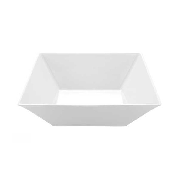 GET ML-250-W Siciliano 20.4 qt. Square Bowl, Melamine, White