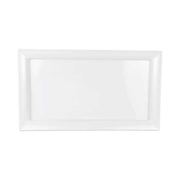 GET ML-242-W Siciliano 28" x 16" Rectangular Tray, Melamine, White