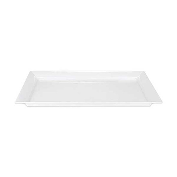 GET ML-242-W Siciliano 28" x 16" Rectangular Tray, Melamine, White