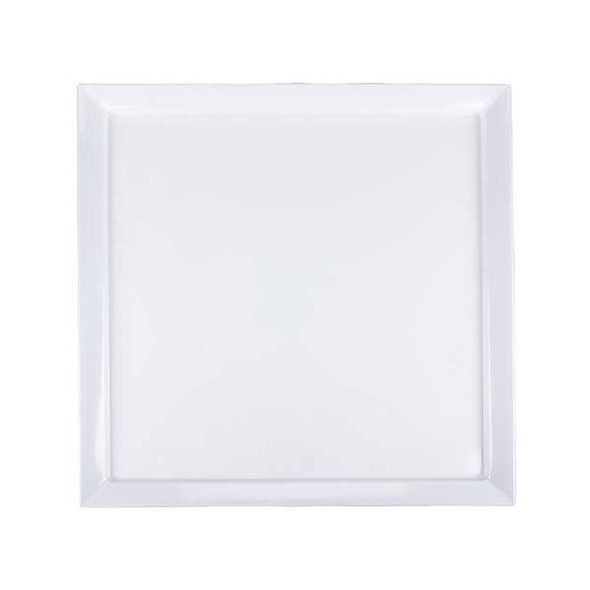 GET ML-244-W Siciliano 24" Square Display Plate, Melamine, White