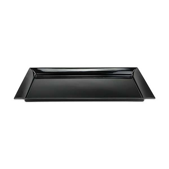 GET ML-242-BK Siciliano 28" x 16" Rectangular Tray, Melamine, Black