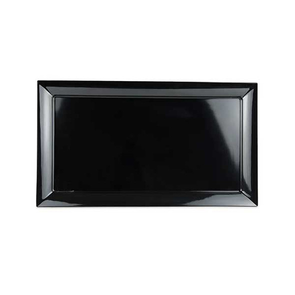 GET ML-242-BK Siciliano 28" x 16" Rectangular Tray, Melamine, Black
