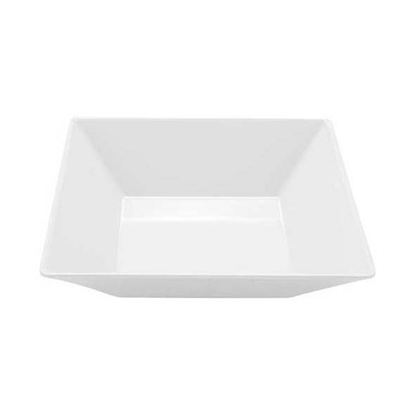 GET ML-247-W Siciliano 2.5 qt. Square Bowl, Melamine, White